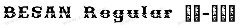 BESAN Regular 下载字体转换